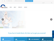 Tablet Screenshot of castlerockinsurance.com